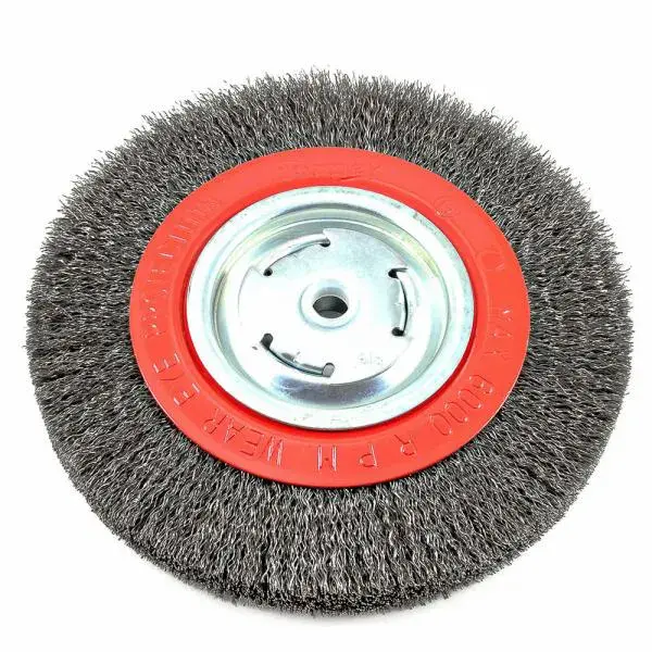 Forney 72762, Wire Wheel, Crimped, 8 in x .014 in x 1/2 in - 5/8