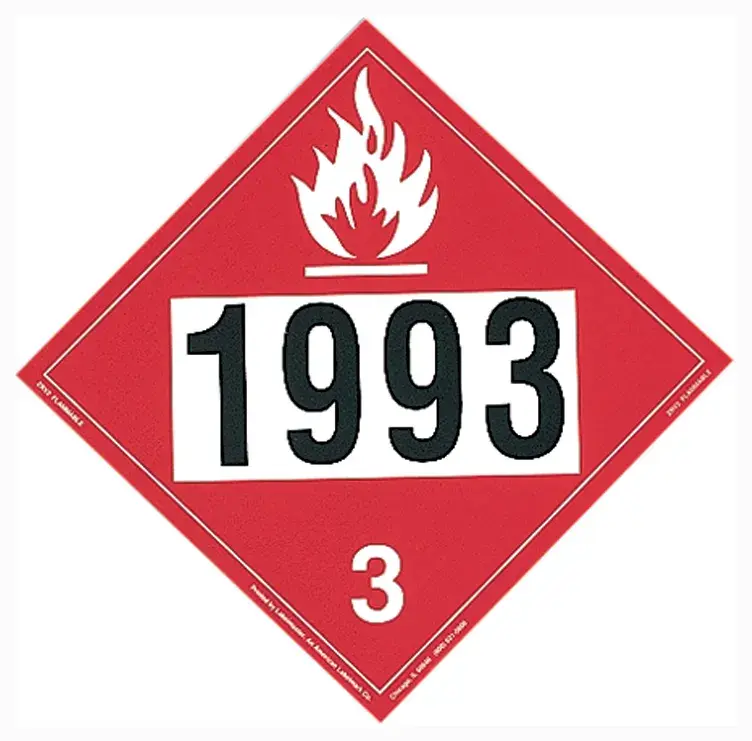 Placard Sign - DOT - Safety - H/D Truck TWD ZRV21993 | Buy Online