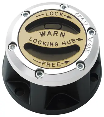 NAPA WARN 4WD 19 Spline Premium Chrome Locking Hubs - Pair BK