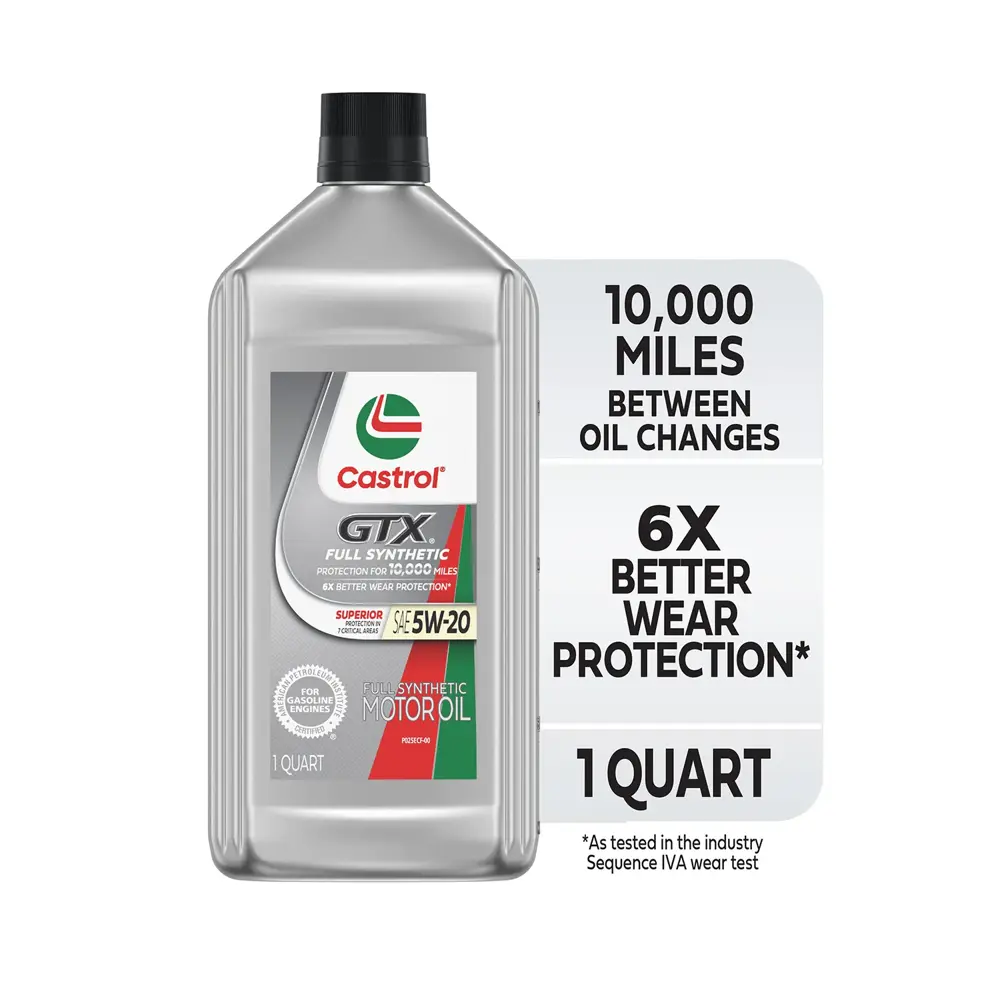 Castrol GTX Motor Oil 5W20 Full Synthetic 1 qt (US) CAS 15E72D