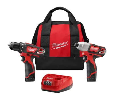 Milwaukee Tool M12 Cordless 2Tool Combo Kit