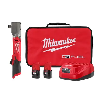 Milwaukee Tool M12 Fuel 1/2 Right Angle Impact Wrench W/ Friction Ring Kit