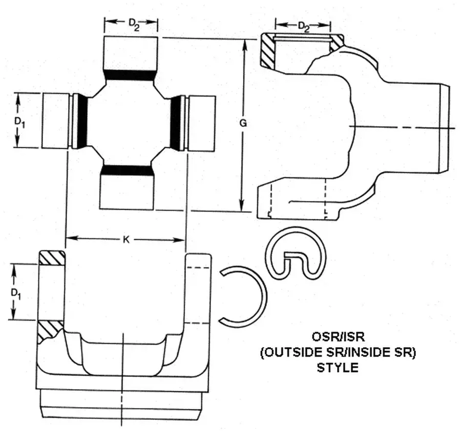 Universal / U Joint - H/D Truck TWD 5212X | Buy Online - NAPA Auto