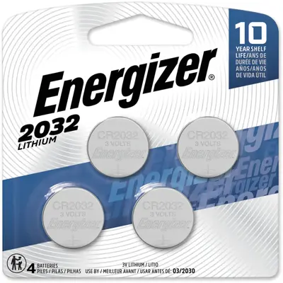 Energizer 3 V Lithium Button Battery 4-Pack BK 2032BP4 | Buy