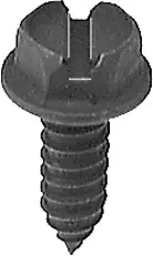 Tag & License Plate Bolts / Fasteners Round Slotted Hex Washer