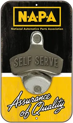 Open Road Brands Bottle Opener Cast Metal Napa Vintage Theme