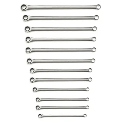 Gearwrench Gearbox 12 Piece 12 Point Xl Double Box Ratcheting Wrench Set Polished Chrome
