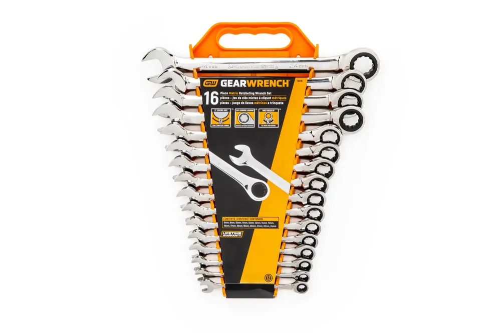 カルロスページ GearWrench 16 Piece 12 Point Ratcheting Combination Wrench Set