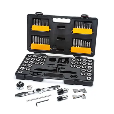 Gearwrench 77 Piece Sae/Metric Ratcheting Tap And Die Set