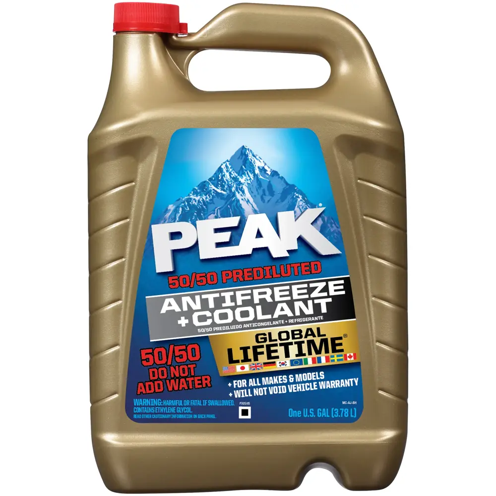 PEAK Global Lifetime All Vehicles Yellow P-OAT Antifreeze +