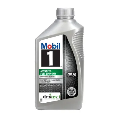Mobil Advanced Fuel Economy Motor Oil 0w30 Full Synthetic 1 Qt Us
