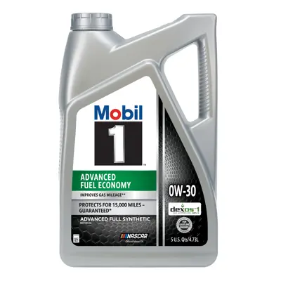 Mobil 1 Advanced Fuel Economy Motor Oil 0w30 Full Synthetic 5 Qt Us