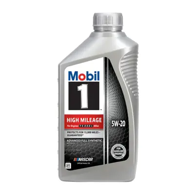 Mobil High Mileage Motor Oil 5w20 Full Synthetic 1 Qt Us