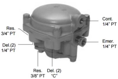 Bendix 281865 Air Brake Relay Valve + Cross Reference