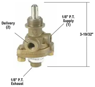 Bendix PP-1 Air Brake Control Valve New Push-Pull Style BND