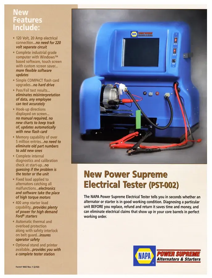 elepani＊確認用 Alternator Tester RAY PST002 | Buy Online - NAPA Auto Parts
