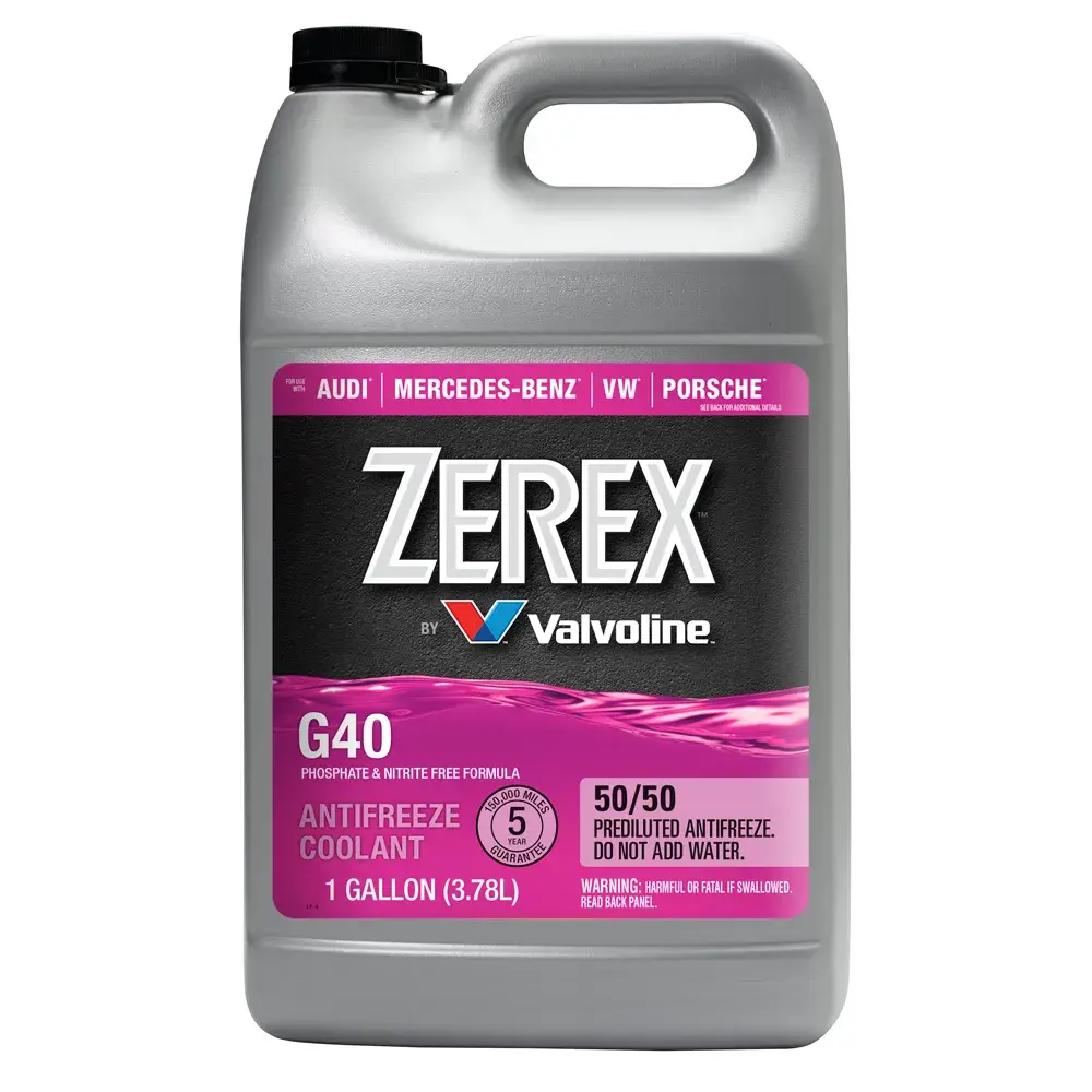 シグネチャーオイル　4本セット Zerex G40 European Vehicles Violet OAT Antifreeze + Coolant Ready