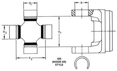 SPL U-JOINT KIT TWD 53212X | Buy Online - NAPA Auto Parts