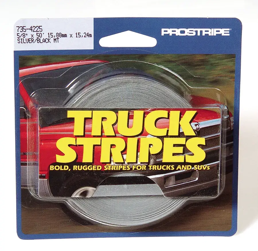PROSTRIPE Truck and SUV Stripes - 5/8 in x 50 ft Roll, Silver