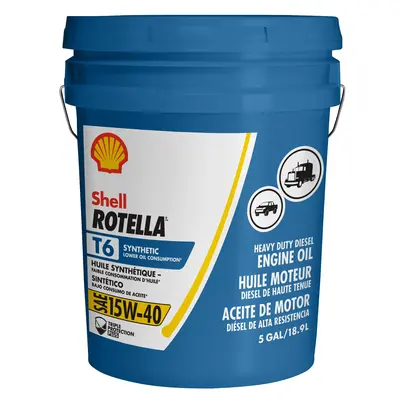 Shell Rotella T6 Full Synthetic 5W-40 Diesel Engine Oil (2