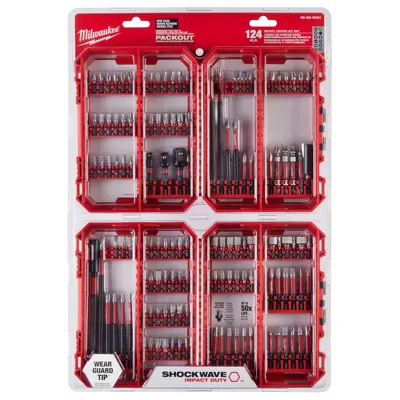 MILWAUKEE TOOL SHOCKWAVE Impact Duty™ Driver Bit Auto Set – 124PC