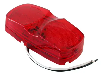 希少、旧車ストップランプ 12V メタル製 イエロー/レッド Truck-Lite Signal Stat Marker & Clearance Lights LED Red LIT 2660