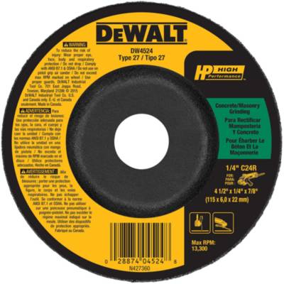 DEWALT Silicon Carbide 4.5-in Grinding Wheel DEWALT Silicon Carbide 4.5-in Grinding Wheel