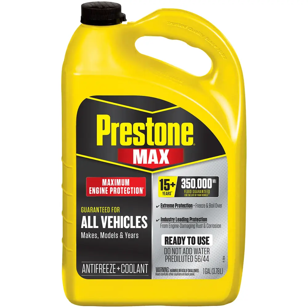Prestone MAX All Vehicles All Years Yellow P-OAT Antifreeze +