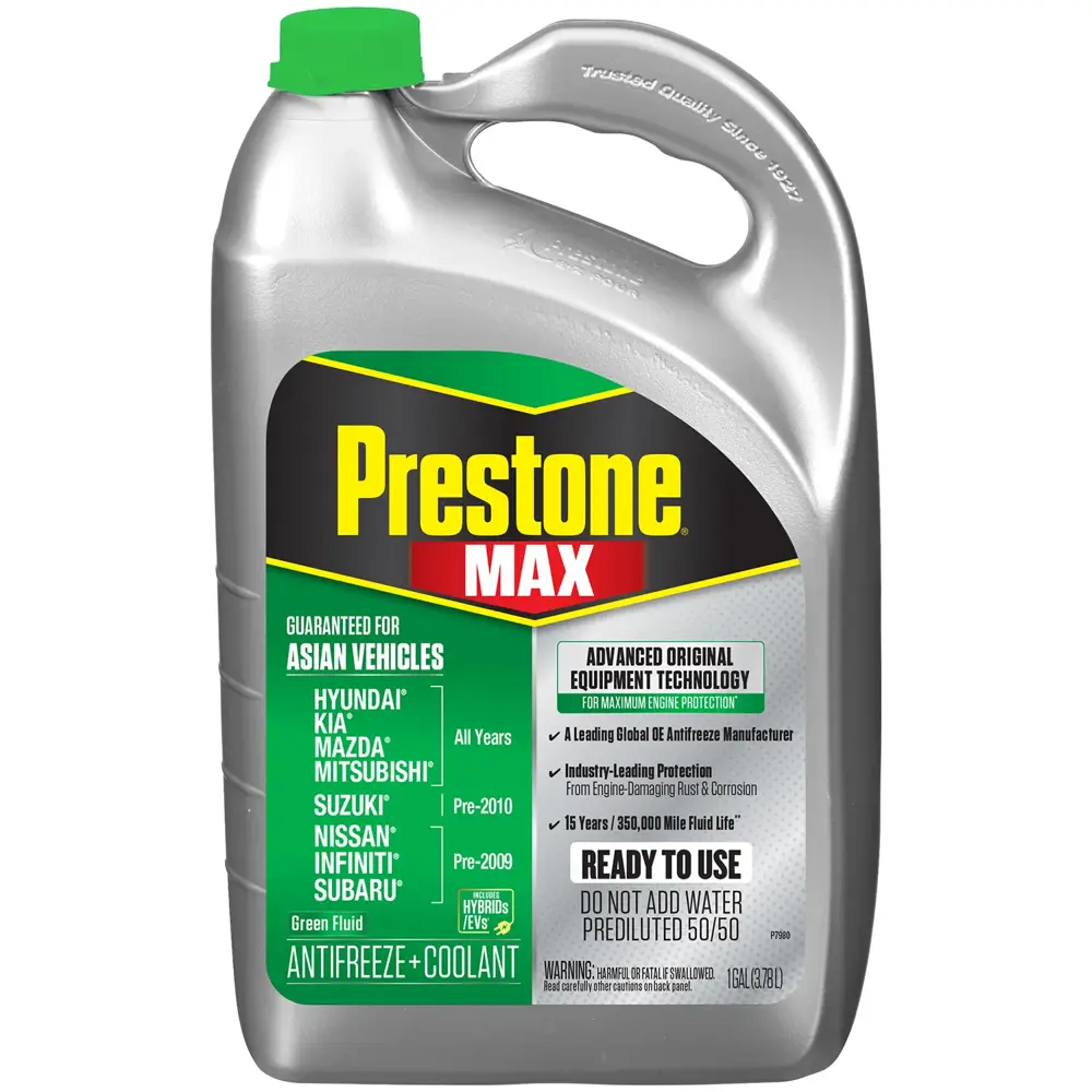 Prestone MAX Asian Vehicles Including Hybrids/EVs Green P-OAT