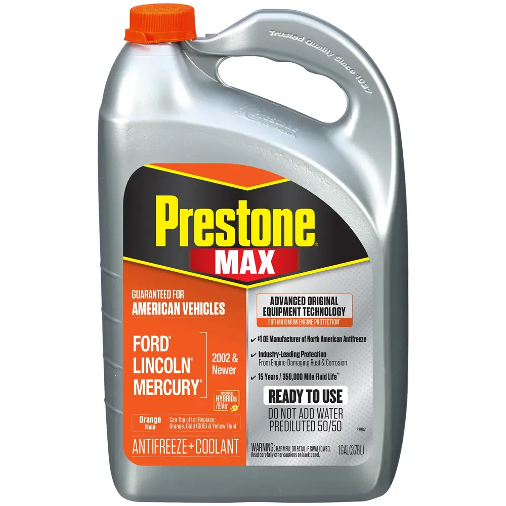 Prestone MAX Ford/Lincoln/Mercury Including Hybrids/EVs Orange P