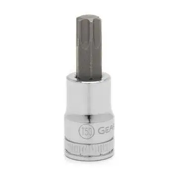 GearWrench Socket T50 6 Points Polished Chrome,Black Oxide APX