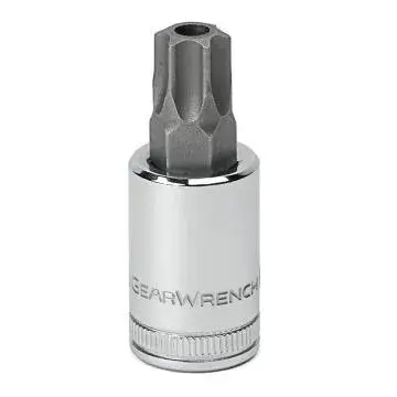 GearWrench Socket T40 6 Points Polished Chrome,Black Oxide APX