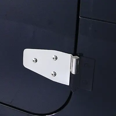 Rugged Ridge Door Hinge Stainless Steel, Front, 5-year limited warranty 11113.02