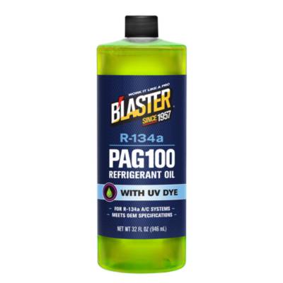 Blaster® R-134a PAG46 Refrigerant Oil with UV Dye - 32 oz NCB