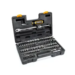DEWALT 1/4 in. x 3/8 in. Drive Polished Chrome Mechanics Tool Set