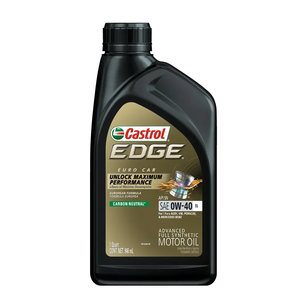 Castrol EDGE Euro Car Motor Oil 0W40 Full Synthetic 1 qt (US) CAS