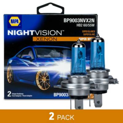 NAPA NightVision Clear Headlight Bulb (Pack of 2) 9003 LMP BP9003NVC2N