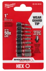 MILWAUKEE TOOL SHOCKWAVE™ Torx 1” Insert Bit Set - 7PC MIL