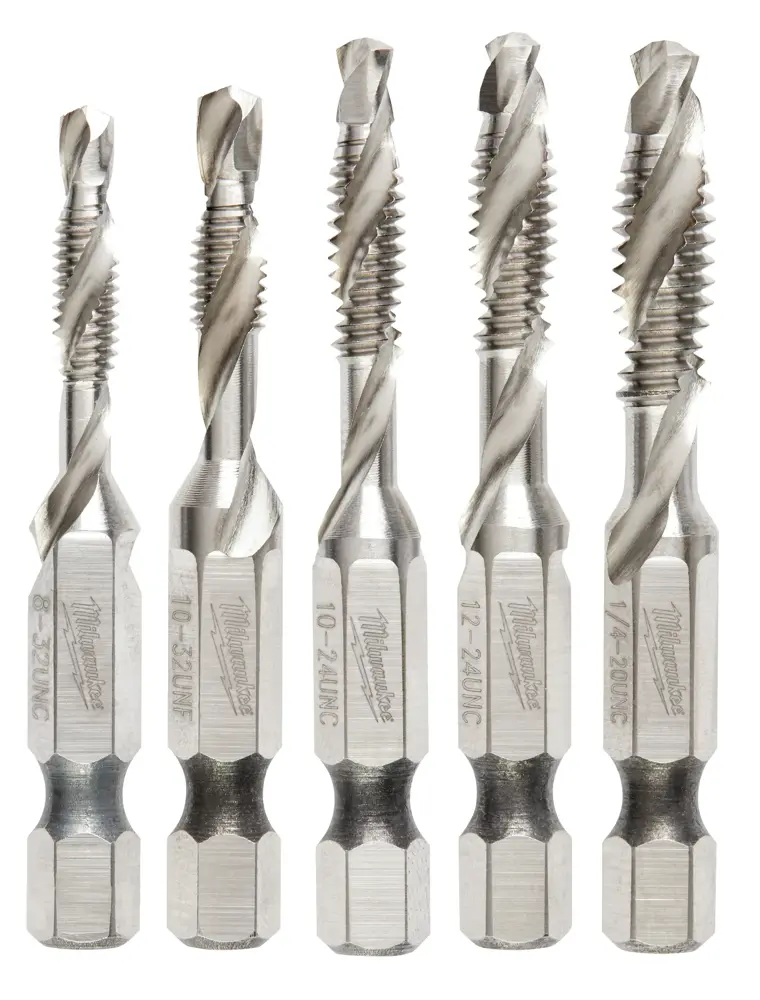 ポルトクス・リバースピア 4枚セット MILWAUKEE TOOL 5 Pc SHOCKWAVE™ Impact Drill and Tap Bit Set MIL