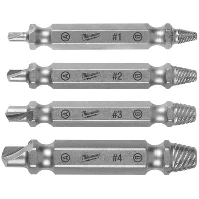 MILWAUKEE TOOL M2 Steel Screw Extractor Set 4PC MIL 49579001 | Buy 