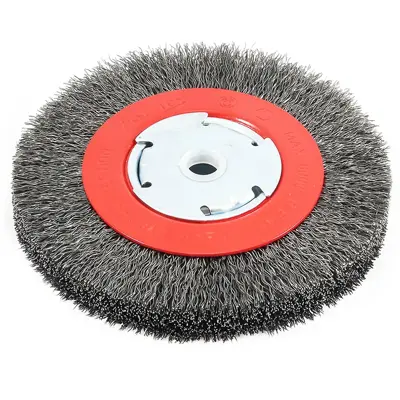 Forney 72750, Wire Wheel, Crimped, 6 in x .014 in x 1/2 in - 5/8