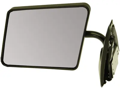 Side View Mirror Left Manual Painted Black Below Eye Line