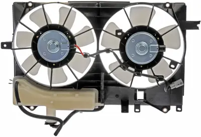 Dual Fan Assembly With Reservoir