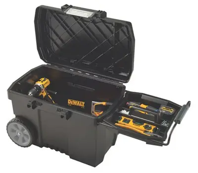 Dewalt Rolling Tool Box 24 5/8 In Overall Wd 16 In Overall Dp 16 3/8 In Overall Ht Black
