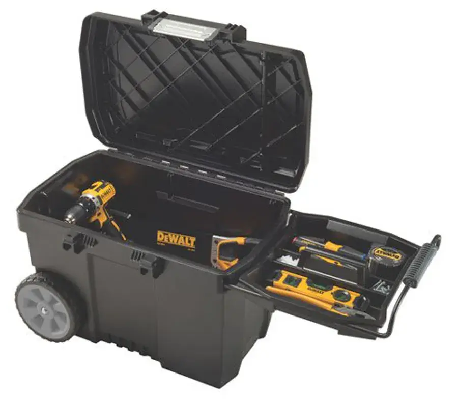 DEWALT 3-Piece Rolling Tool Bag Set – Large, Heavy Duty, Telescoping Handle