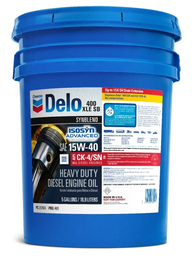 箱付き キラル べスパ 400 made in France Chevron Delo 400 XLE Motor Oil 15W40 Synthetic Blend Heavy Duty