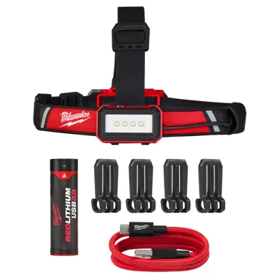 MILWAUKEE TOOL REDLITHIUM™ USB Low-Profile Headlamp MIL 211521