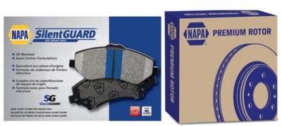 NAPA Premium / SilentGUARD Brake Rotor and Pad Kit NBK 8449AXSGK1 
