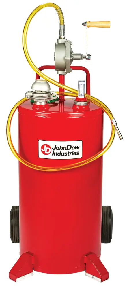 JohnDow Fuel Transfer Cart with Rotary Pump - 25 Gallon Fluid