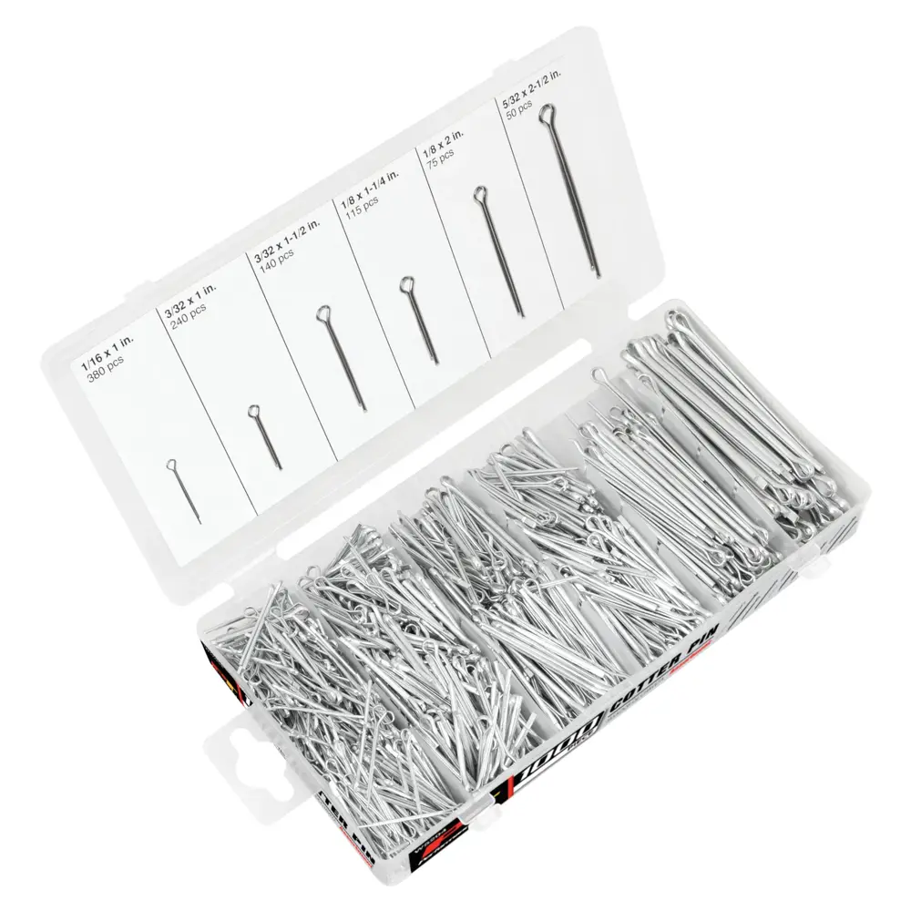 Titan Tools 1000pc Cotter Pin Assortment (45204) | JB Tools